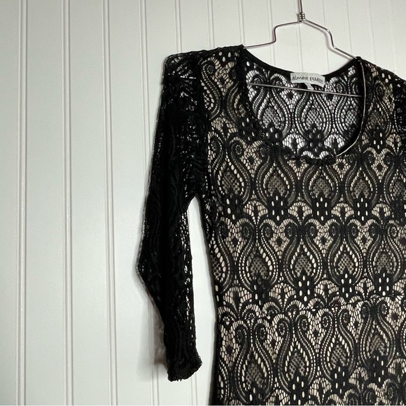 Almost Famous Lace 3/4 Sleeve Bodycon Dress - Picture 4 of 7